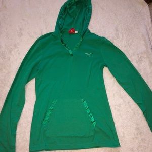 Green Puma Hoodie